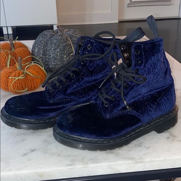 Dr. Martens Shoes - Velvet Doc Martens. Women’s US size 6